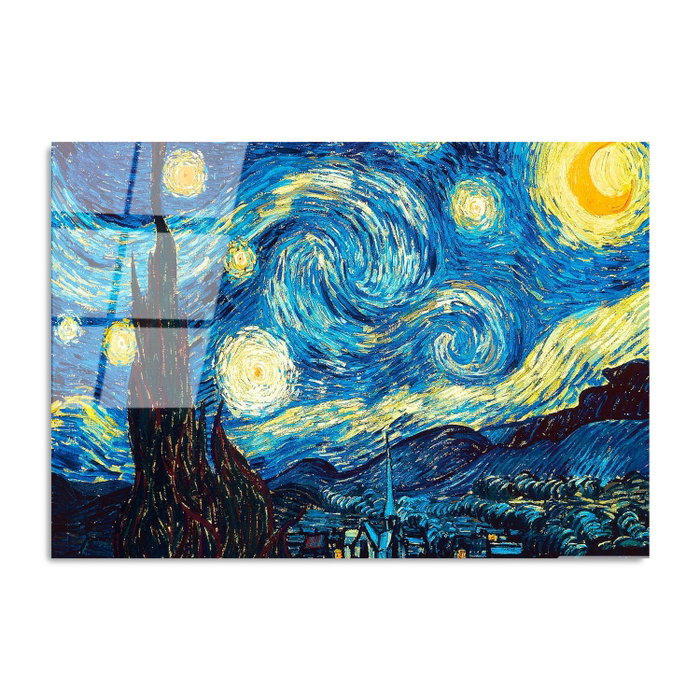 Wallity Cuadro Decorativo Noche estrellada de Van Gogh 70 x 100 cm Wallity Cuadro Decorativo Noche estrellada de Van Gogh 70 x 100 cm